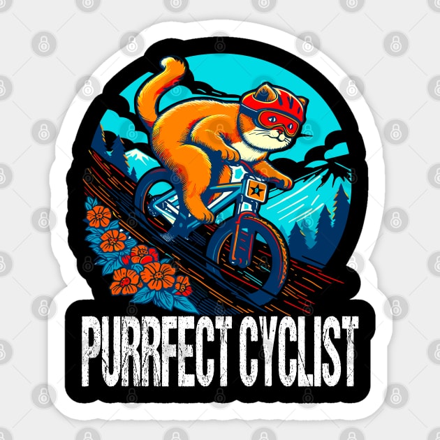 Downhill Mountain Biking Sticker by Outrageous Flavors